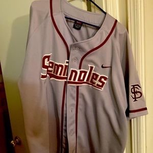 Florida state seminoles Nike button up shirt baseball jersey